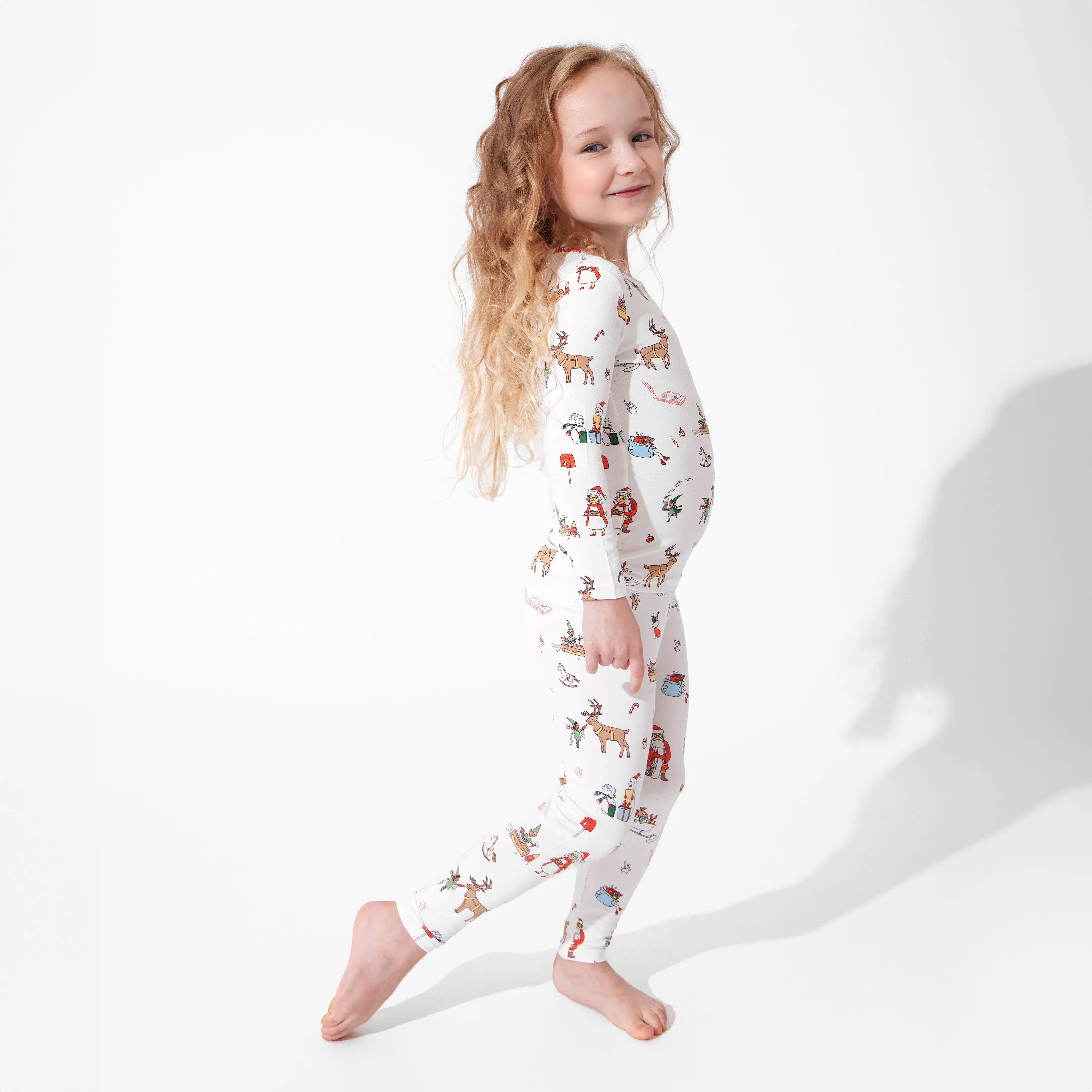 Santa's Workshop Bamboo Kids Pajamas