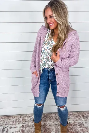 Soft Wisteria Hooded Cardigan