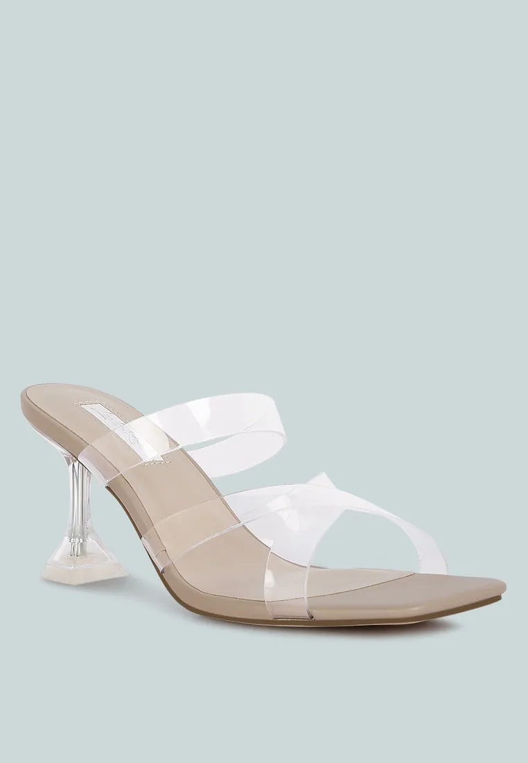 Star Ivy Clear Spool Heeled Sandal By Ruw