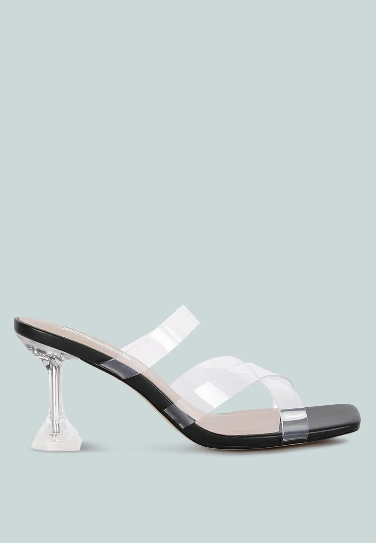 Star Ivy Clear Spool Heeled Sandal By Ruw