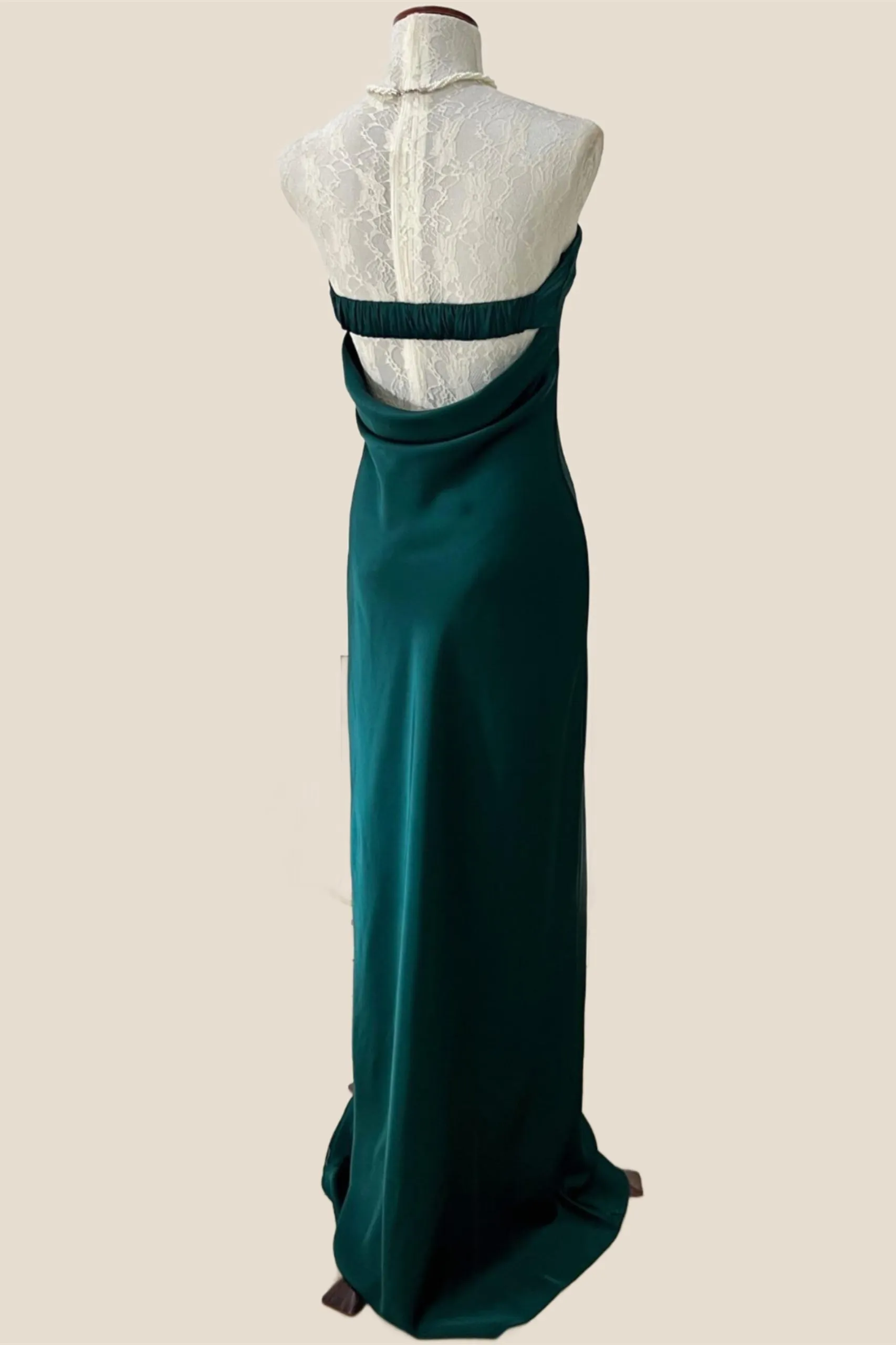 Strapless Sage Sheath Party Dress