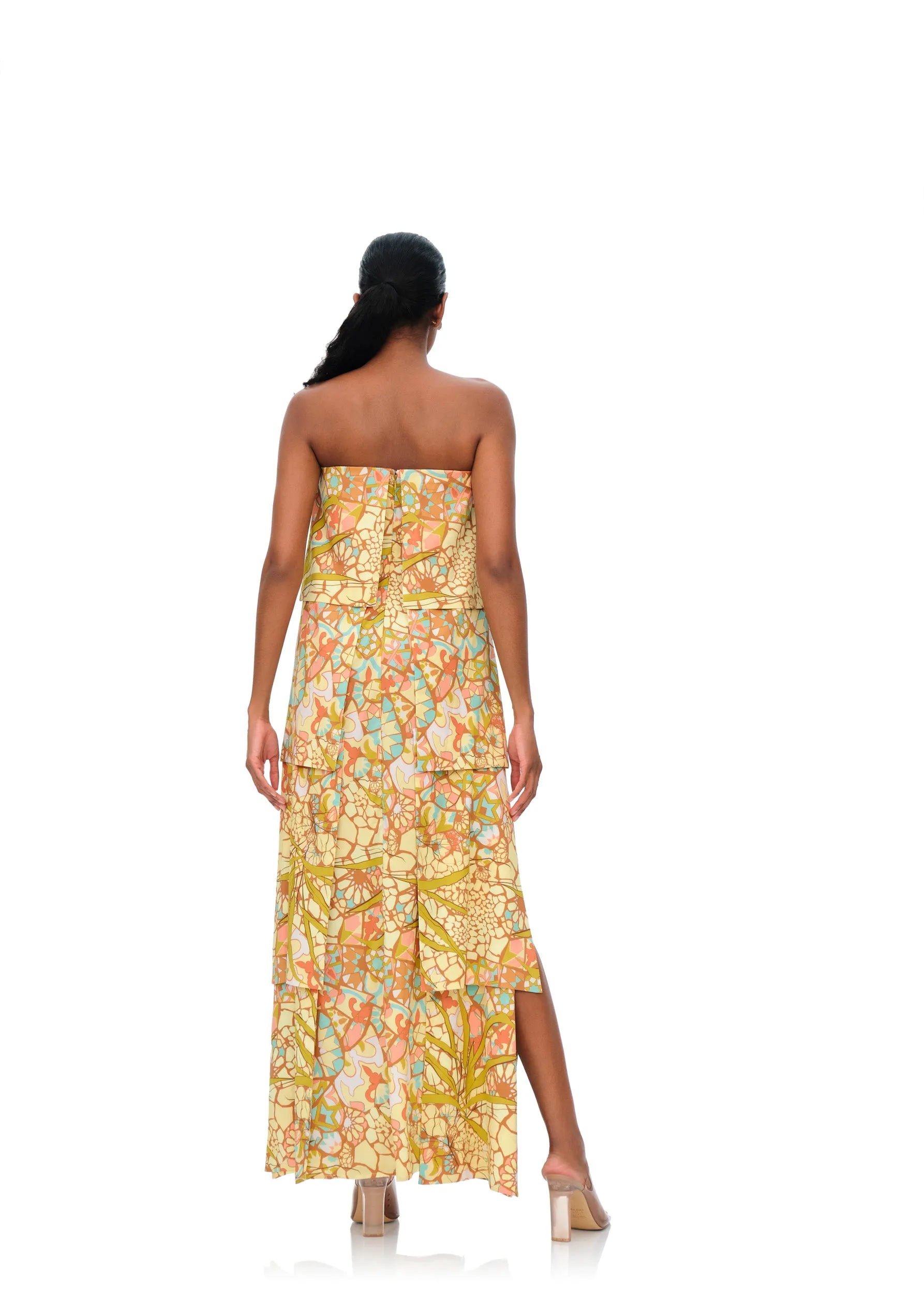 Strata Maxi Dress | Ilia print