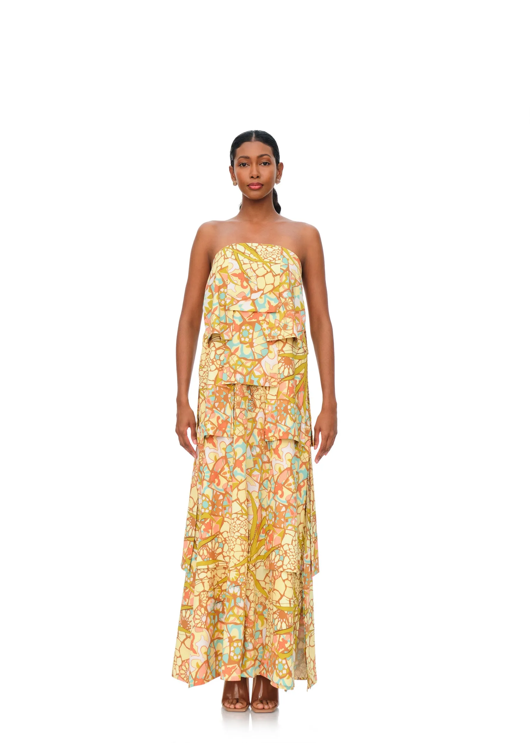 Strata Maxi Dress | Ilia print