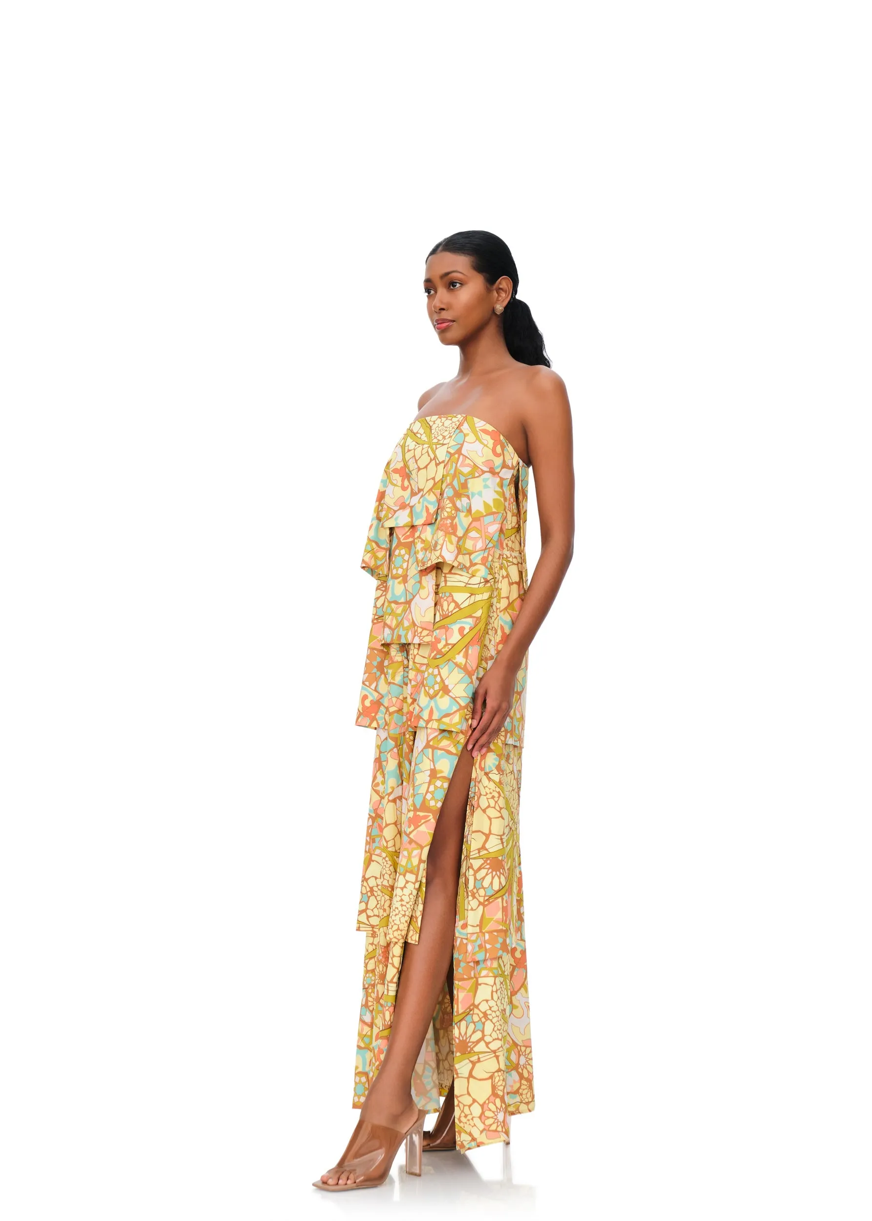 Strata Maxi Dress | Ilia print