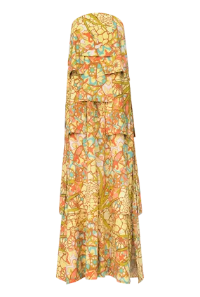 Strata Maxi Dress | Ilia print