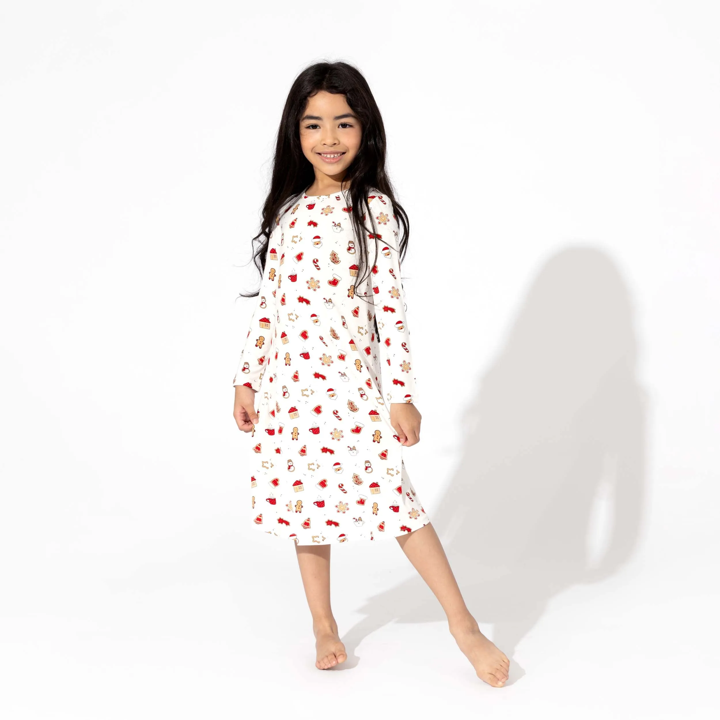 Sugar Cookies Bamboo Girls' Long Sleeve Dress