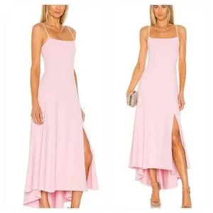 Susan Monaco Pink Spaghetti Strap Dress