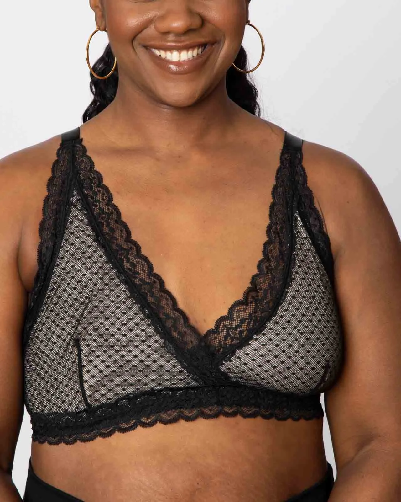 Susan Wrap Front Lace Bralette