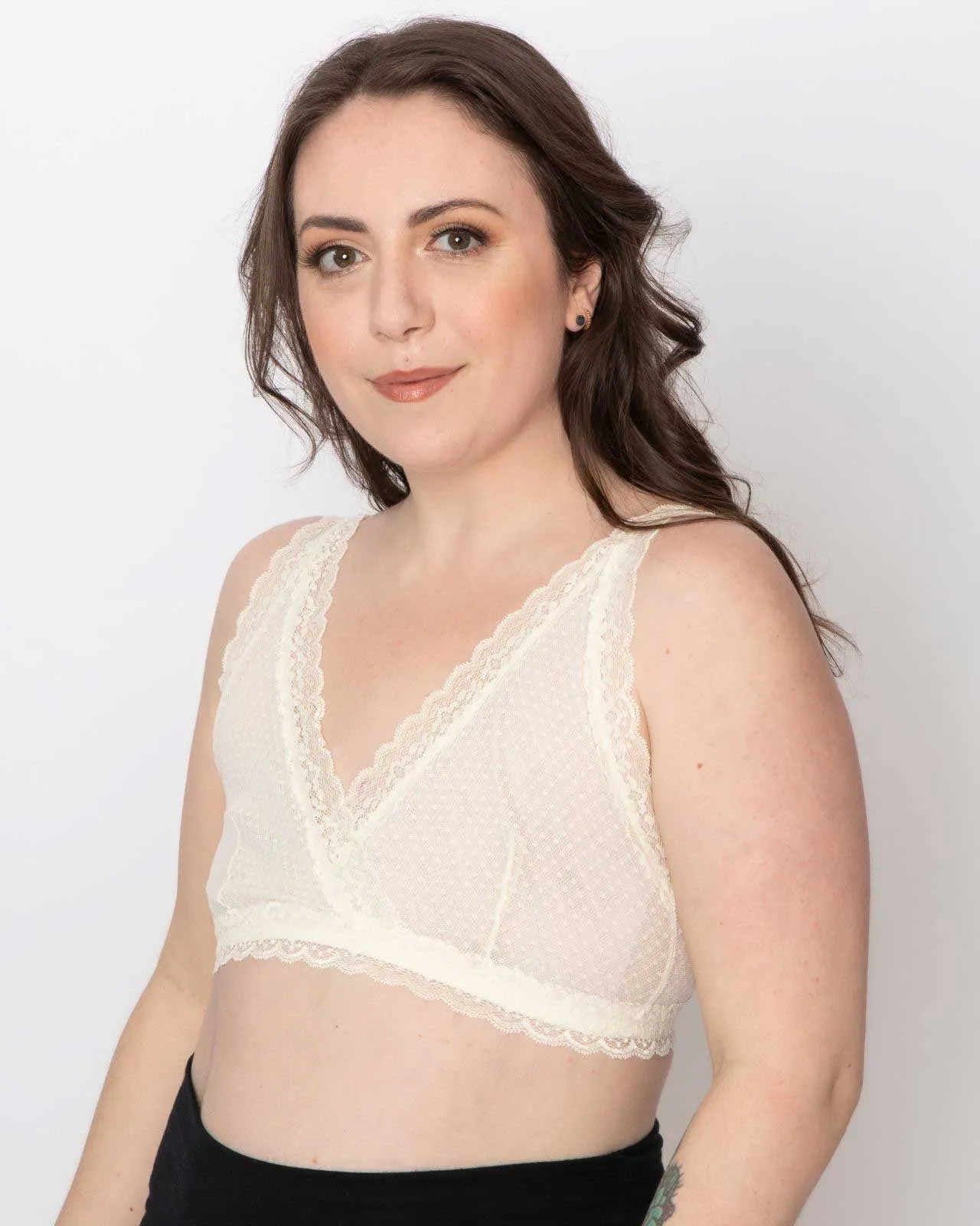 Susan Wrap Front Lace Bralette