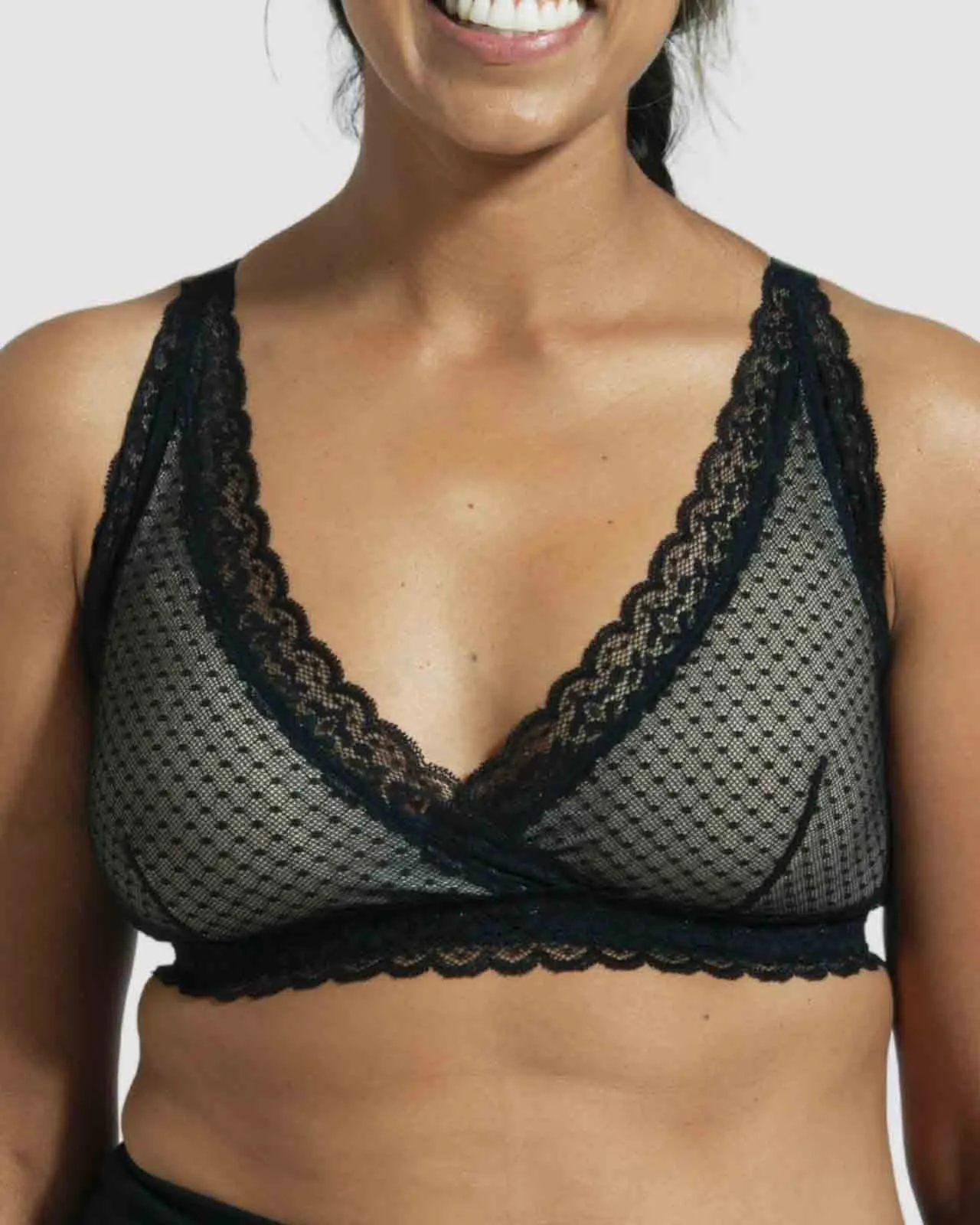 Susan Wrap Front Lace Bralette