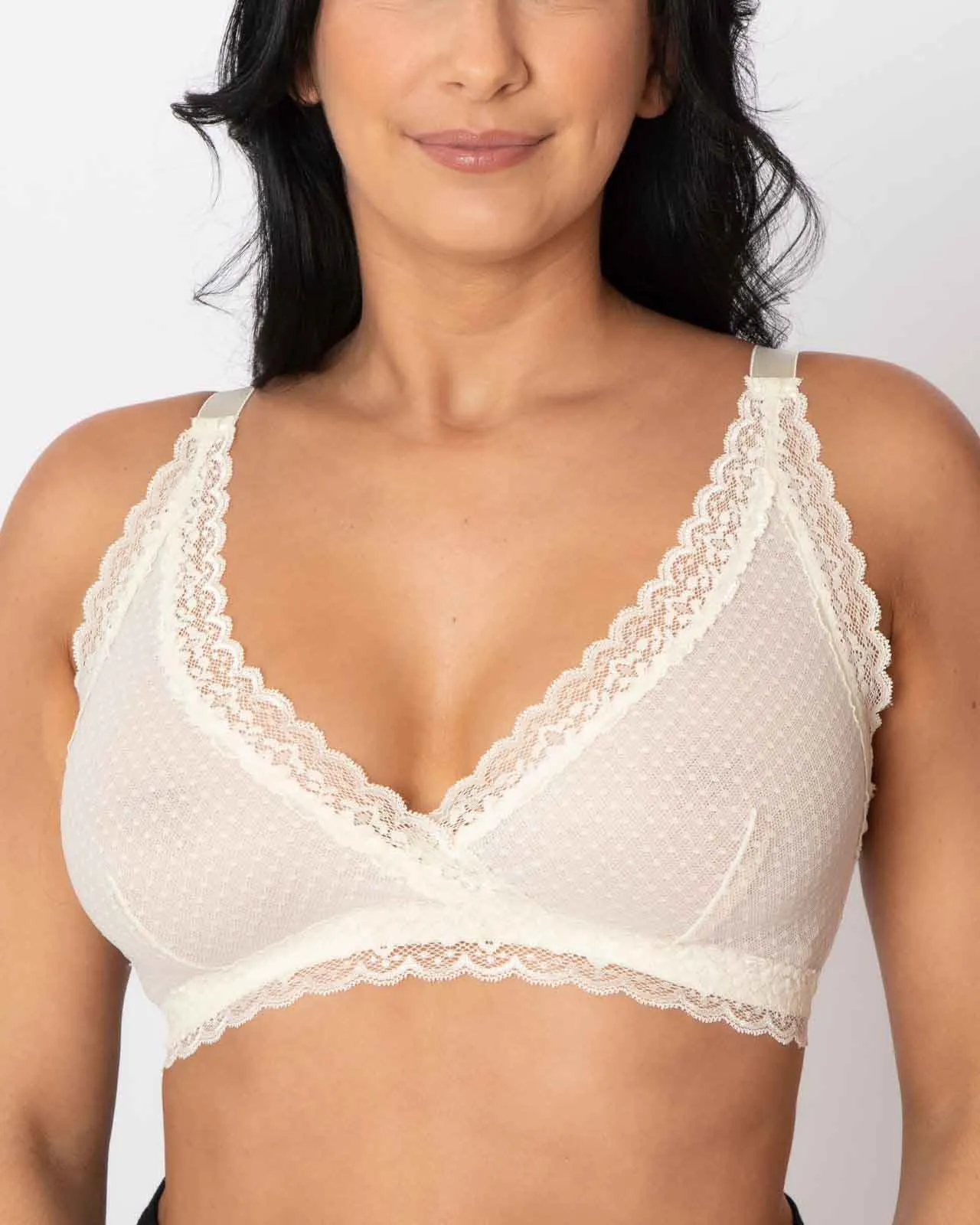 Susan Wrap Front Lace Bralette