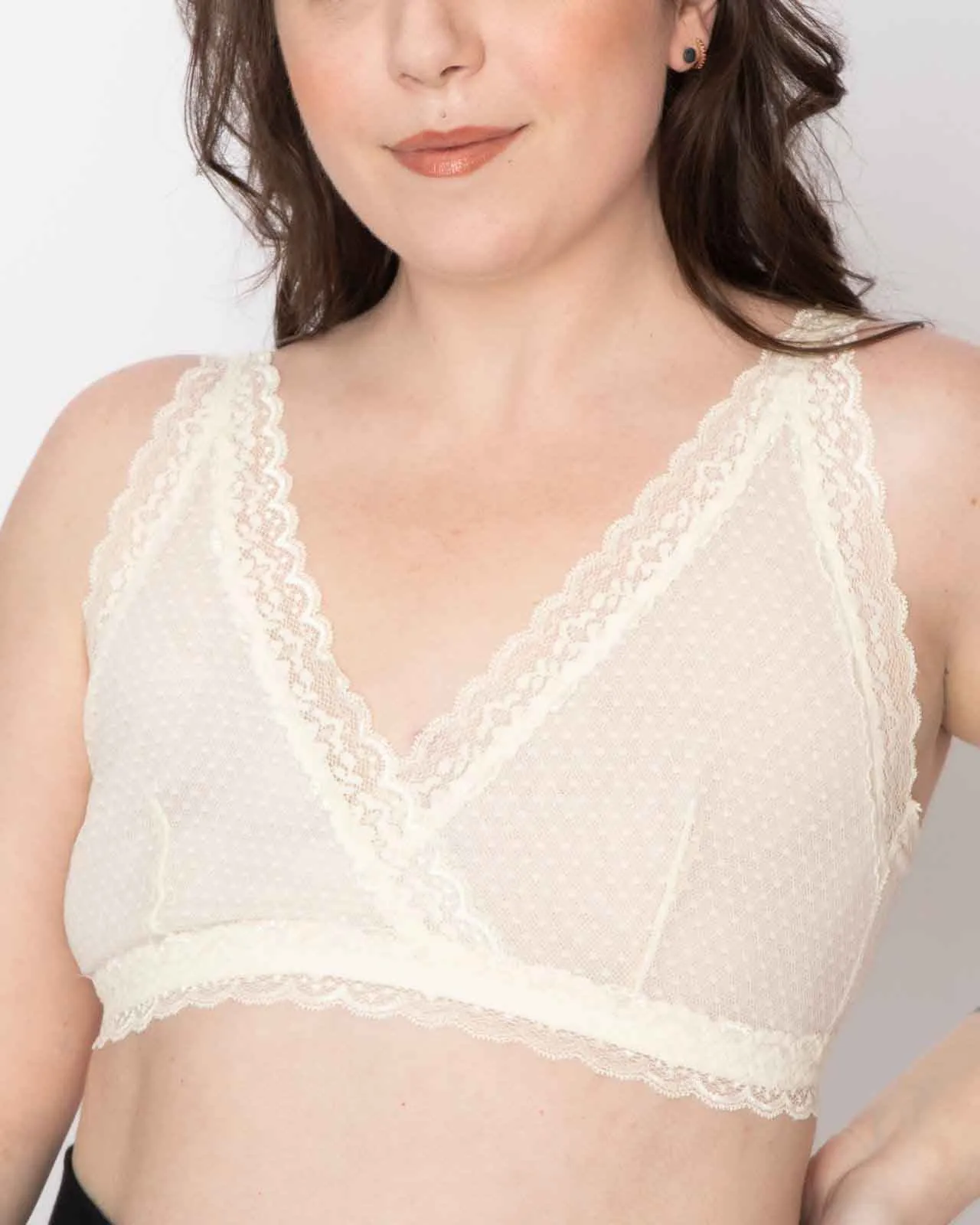 Susan Wrap Front Lace Bralette