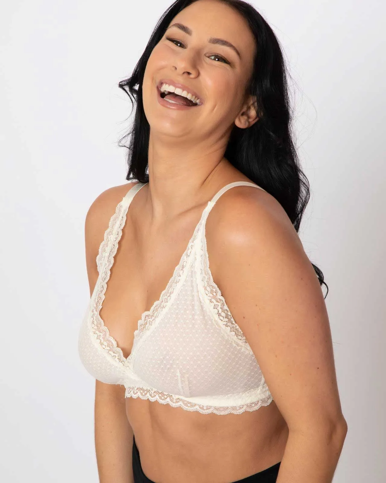 Susan Wrap Front Lace Bralette