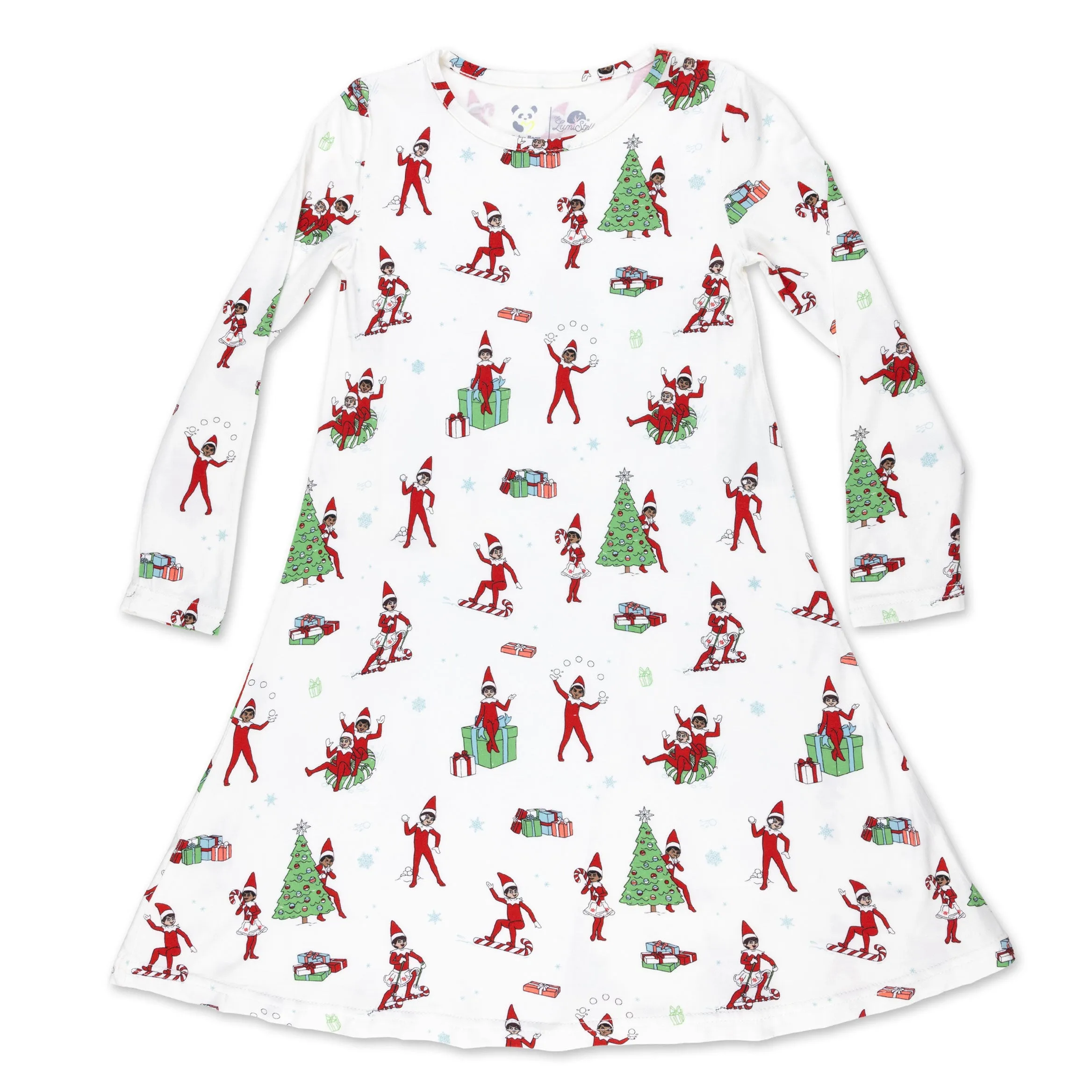 The Elf On The Shelf Bamboo Girls' Long Sleeve Dress