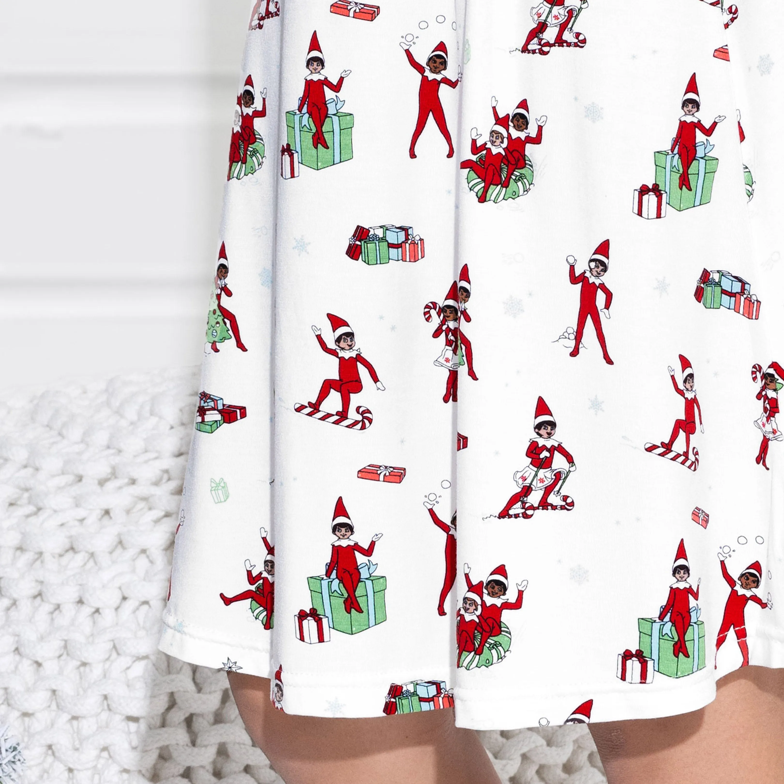 The Elf On The Shelf Bamboo Girls' Long Sleeve Dress