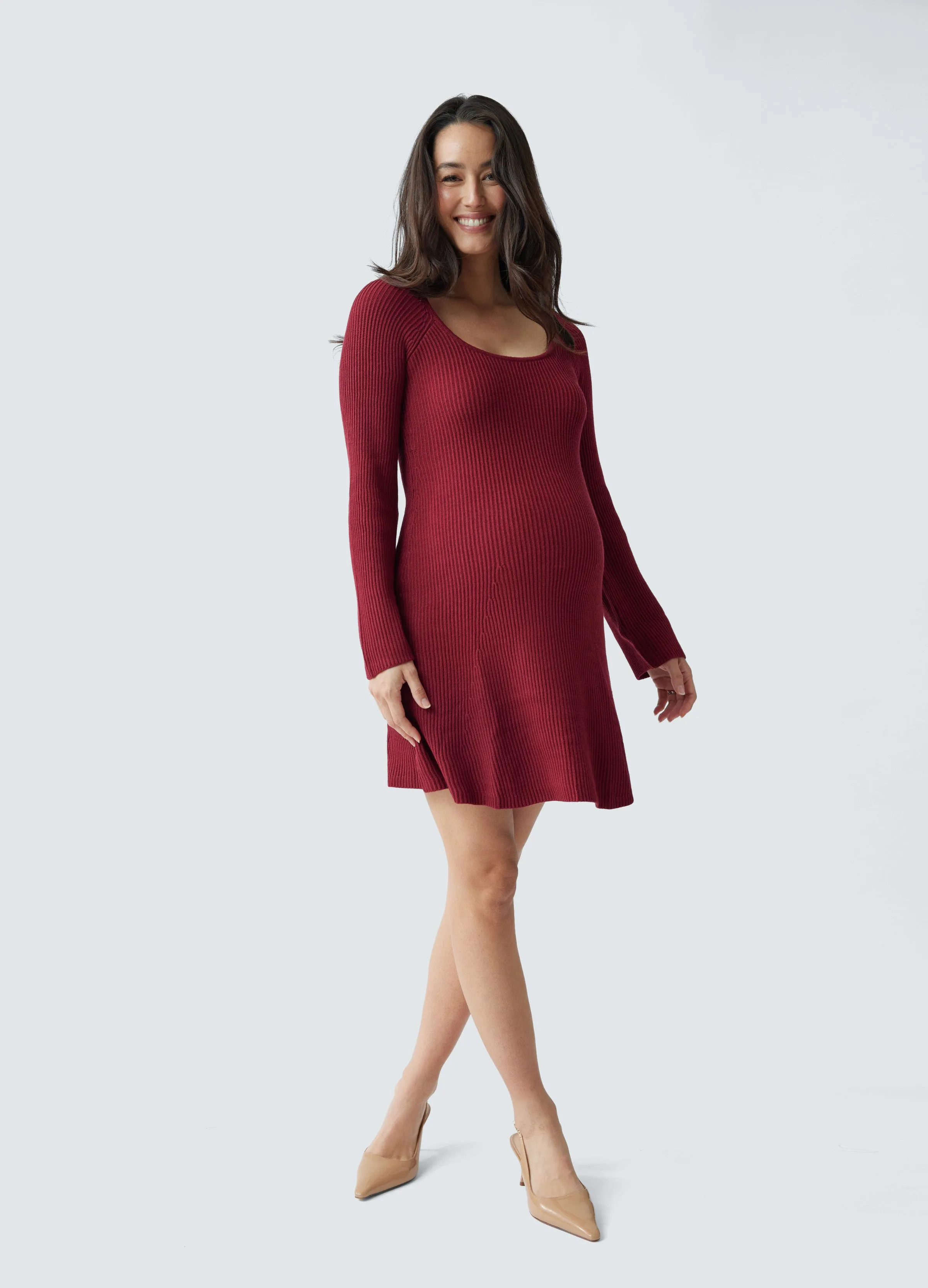 The Flare Maternity Sweater Dress