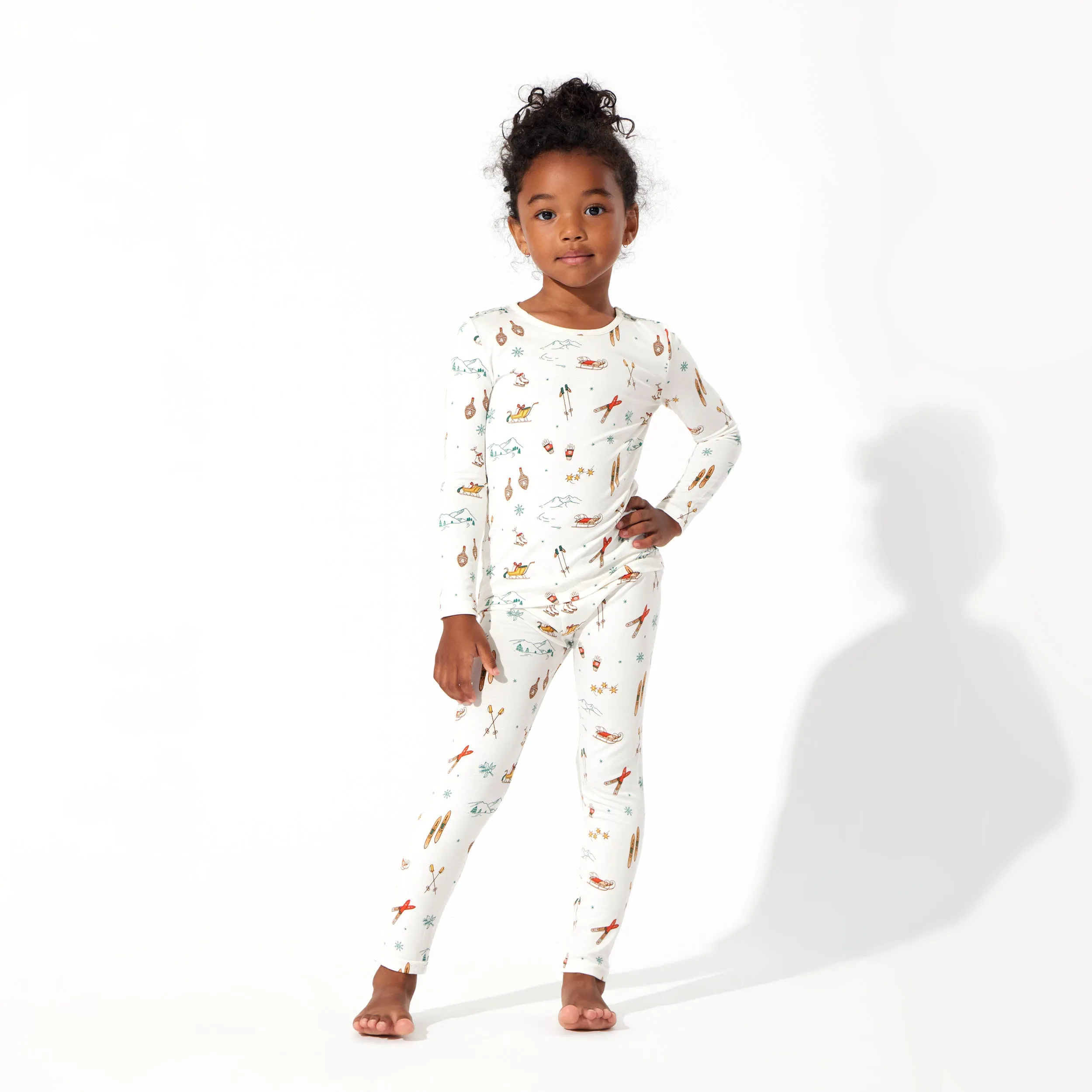 Vintage Holiday Bamboo Kids Pajamas