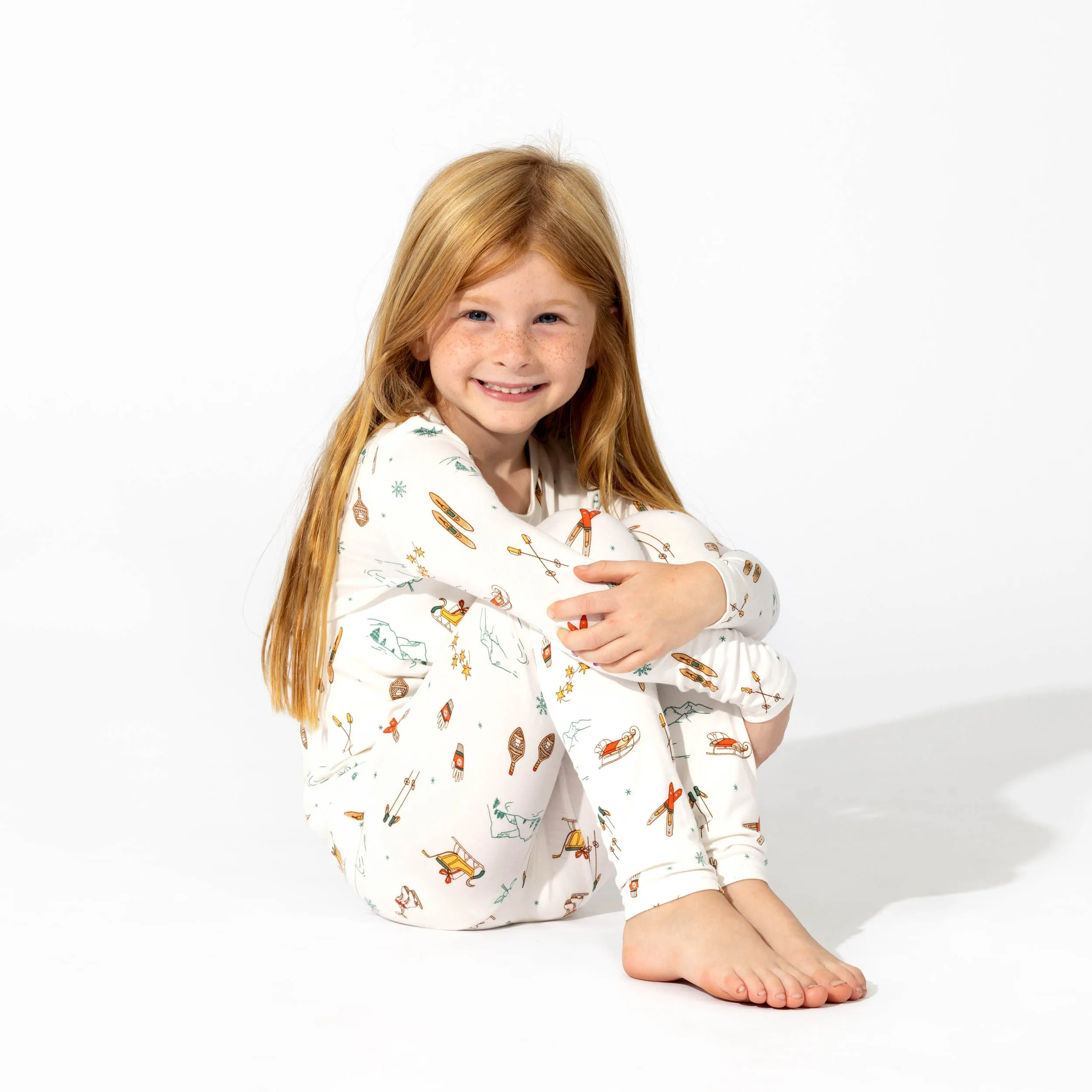 Vintage Holiday Bamboo Kids Pajamas